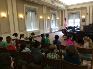 Waiting for Mayor Curtatone to teach us about the City of Somerville.